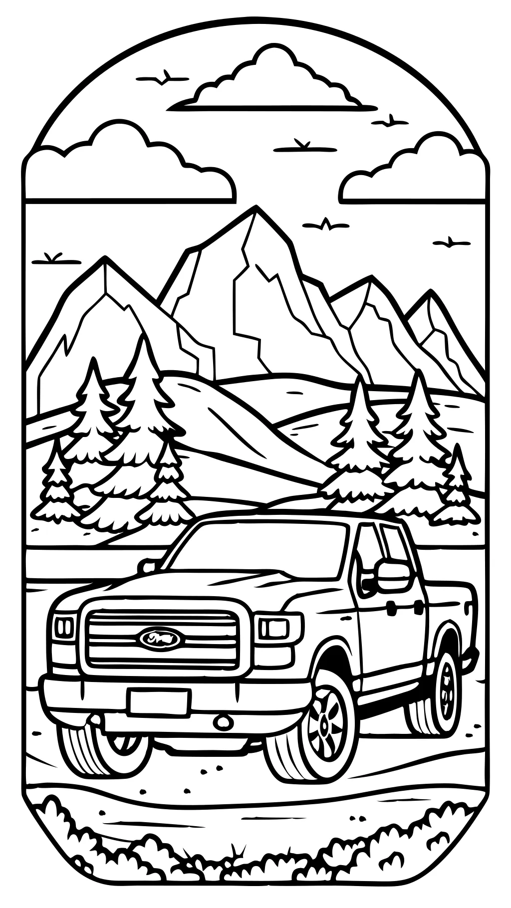 Ford F150 Páginas para colorear